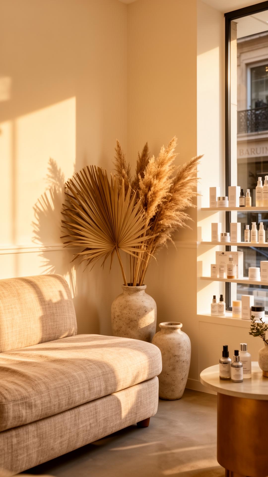 The Batari Brows and Skin boutique interior
